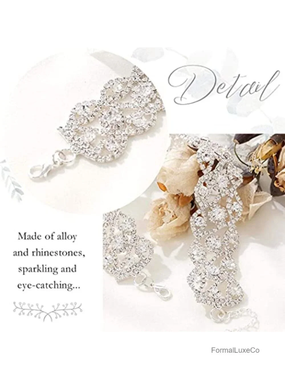 Rhinestone Choker Necklace Jewelry Sparkly Bling Prom Costume